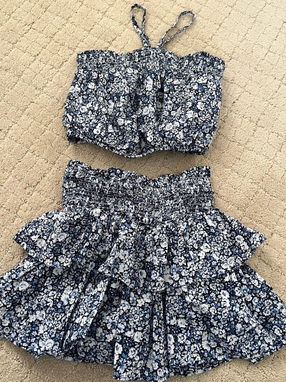 Gap kids floral skirt and tank set